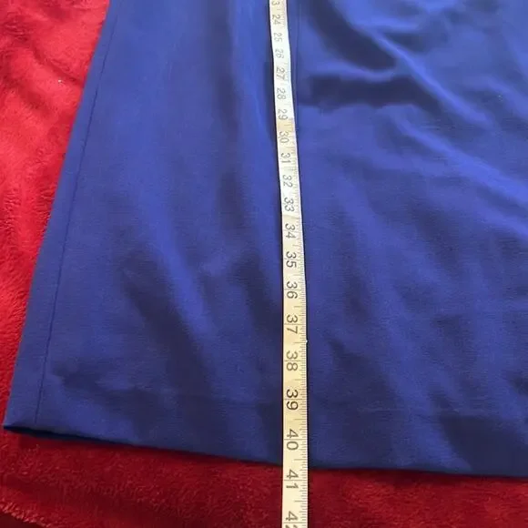 Kasper Blue Sheath Dress Office Sleeveless Plus Size 14W - Picture 8 of 8